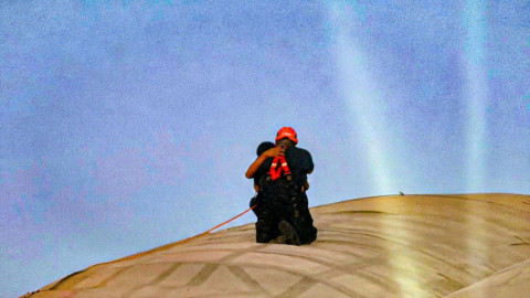 Leonardo, el héroe que ha salvado dos vidas de las alturas