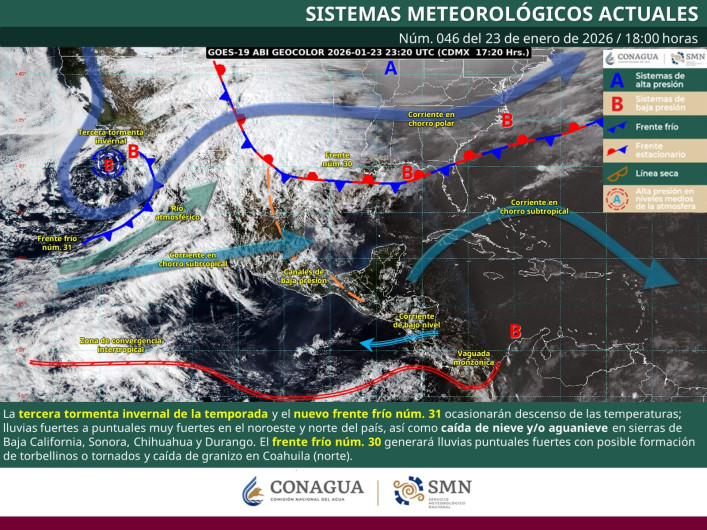 Pronostican cambio drástico en la temperatura para Reynosa por tormenta invernal