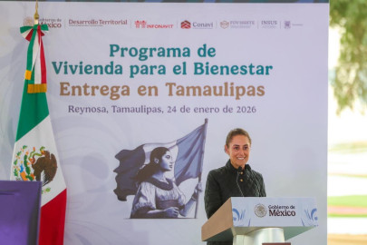 Encabezó Claudia Sheinbaum Pardo entrega de beneficios junto con Américo Villarreal Anaya y Carlos Peña Ortiz