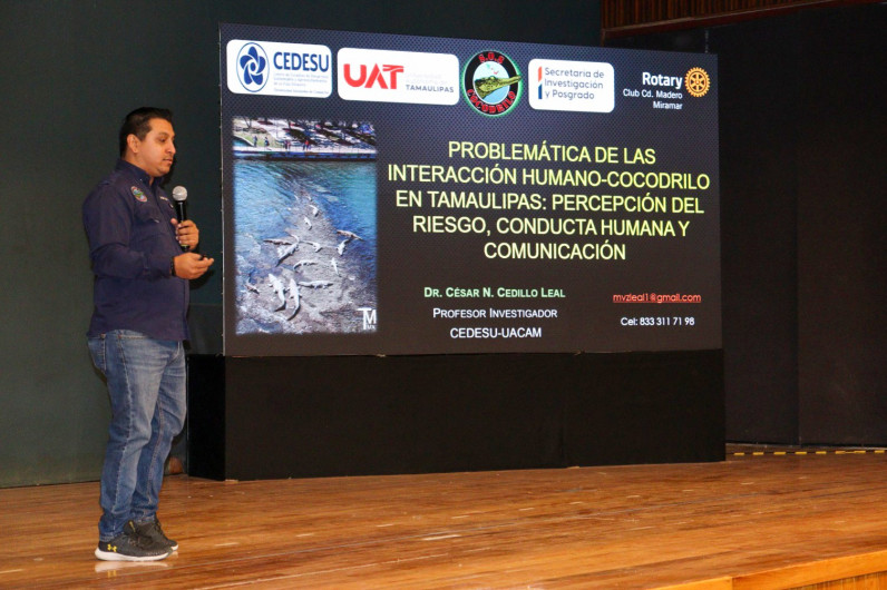 Analiza la UAT interacción humano-cocodrilo en el sur de Tamaulipas