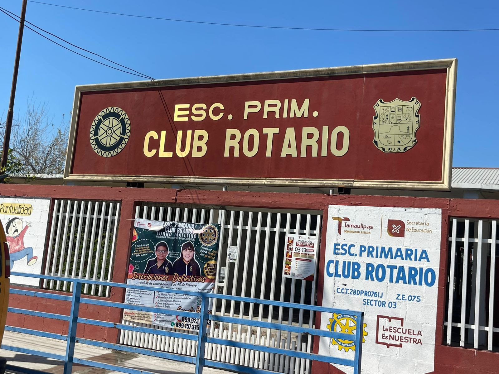 Falsa alarma por fuga gas en escuela Club Rotario