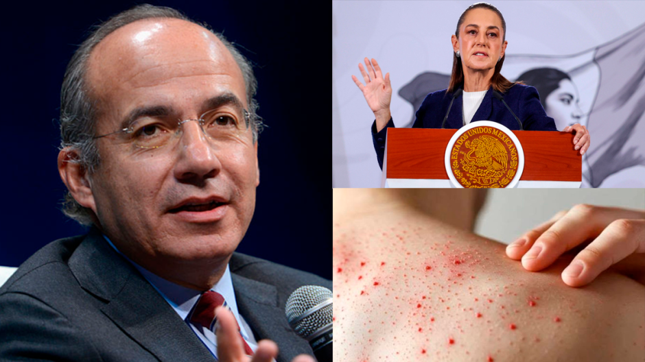 Felipe Calderón arremete contra Gobierno de Sheinbaum por brote de sarampión en México