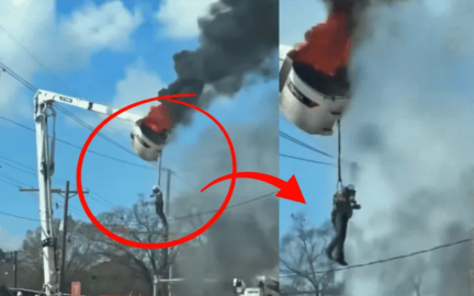 Cae trabajador tras incendiarse camión elevador en Baton Rouge