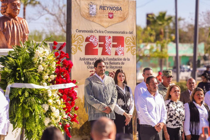 Celebró Alcalde Carlos Peña Ortiz los 277 de la Fundación de Reynosa