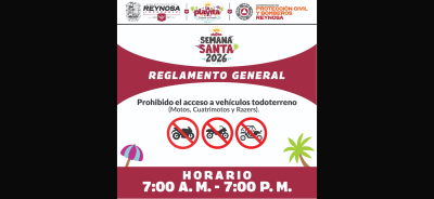 Disfruta de La Playita con seguridad, no ingresarán vehículos todo terreno