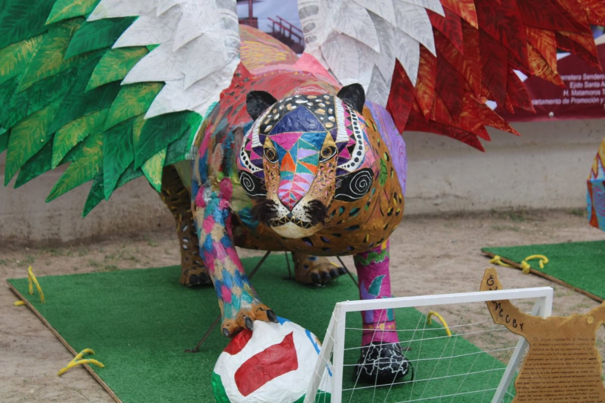 Participan CEDES Matamoros y Altamira en convocatoria nacional de elaboración de alebrijes mundialistas