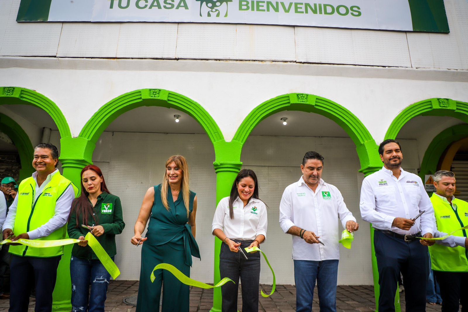 Inauguró Karen Castrejón, líder nacional del Partido Verde la Casa de Atención Ciudadana de Maki Ortiz