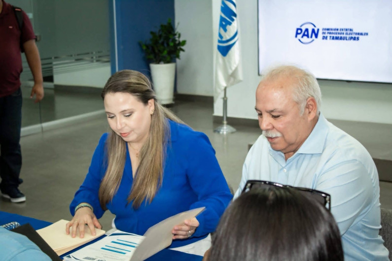 Gloria Garza y “El Truco” Verástegui van por el control del PAN Tamaulipas