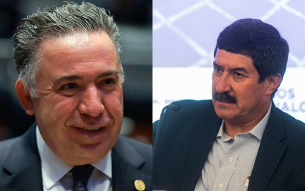 El senador Enrique Inzunza reaparece en Culiacán con Javier Corral