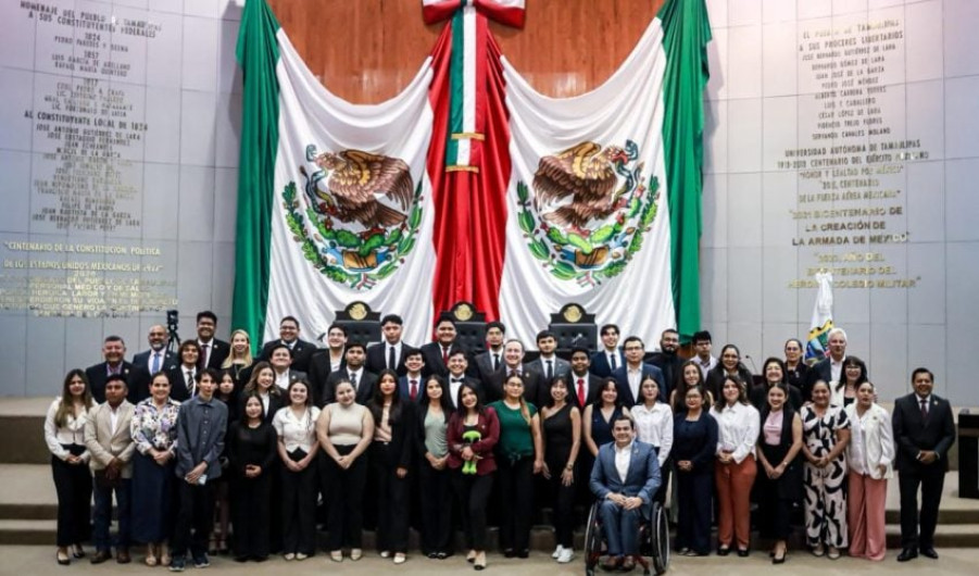Abre sus puertas Congreso a jóvenes para ejercicio parlamentario en Tamaulipas: INJUVE