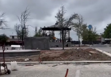 Remodelación de plaza de la colonia Juárez 5 podría terminar el próximo mes; zona centro avanza