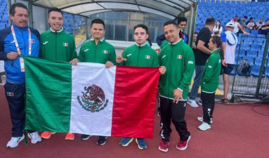 Ganan tamaulipecos oro y plata en Mundial de Atletismo para atletas con síndrome de Down