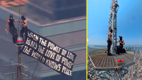 Escaladores rusos trepan el Empire State, se comprometen y terminan arrestados