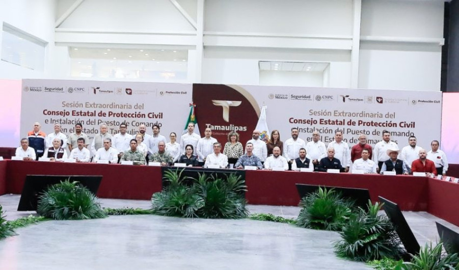 Tamaulipas instala Puesto de Comando para enfrentar temporada de lluvias y ciclones 2026