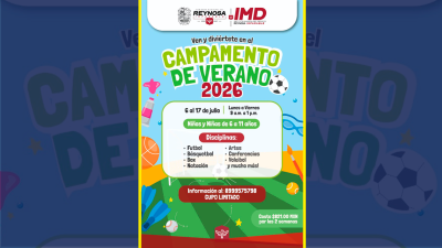 Todo listo para el Curso de Verano 2026 en el Polideportivo Reynosa