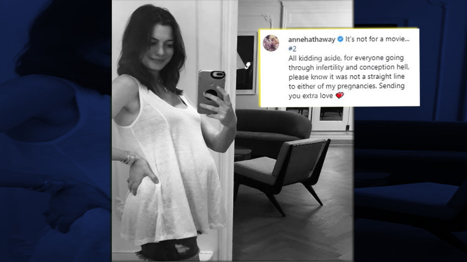 Anne Hathaway anunció que espera a su segundo bebé