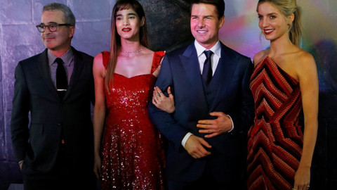 Tom Cruise con "La Momia" en la Ciudad de México