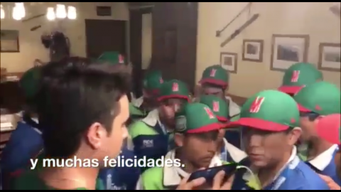 Llama CDV a jugadores de México, les desea suerte