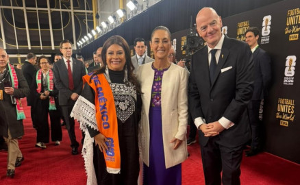 Mundial 2026: Sheinbaum llega al Kennedy Center para el sorteo de la FIFA
