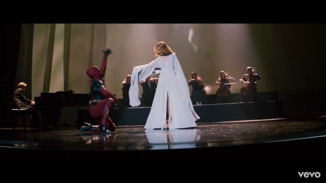 Deadpool baila en tacones en el video musical de Celine Dion