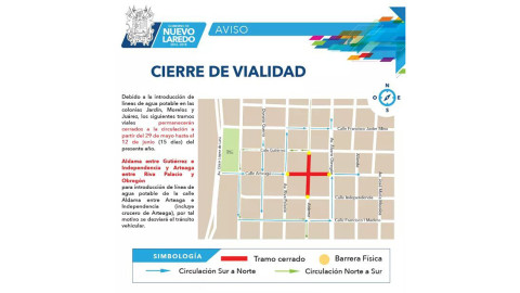Cierre de vialidades