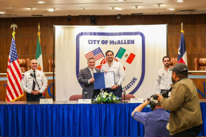 Firmaron Alcaldes de Reynosa y McAllen Convenio de Colaboración para Capacitar Bomberos 