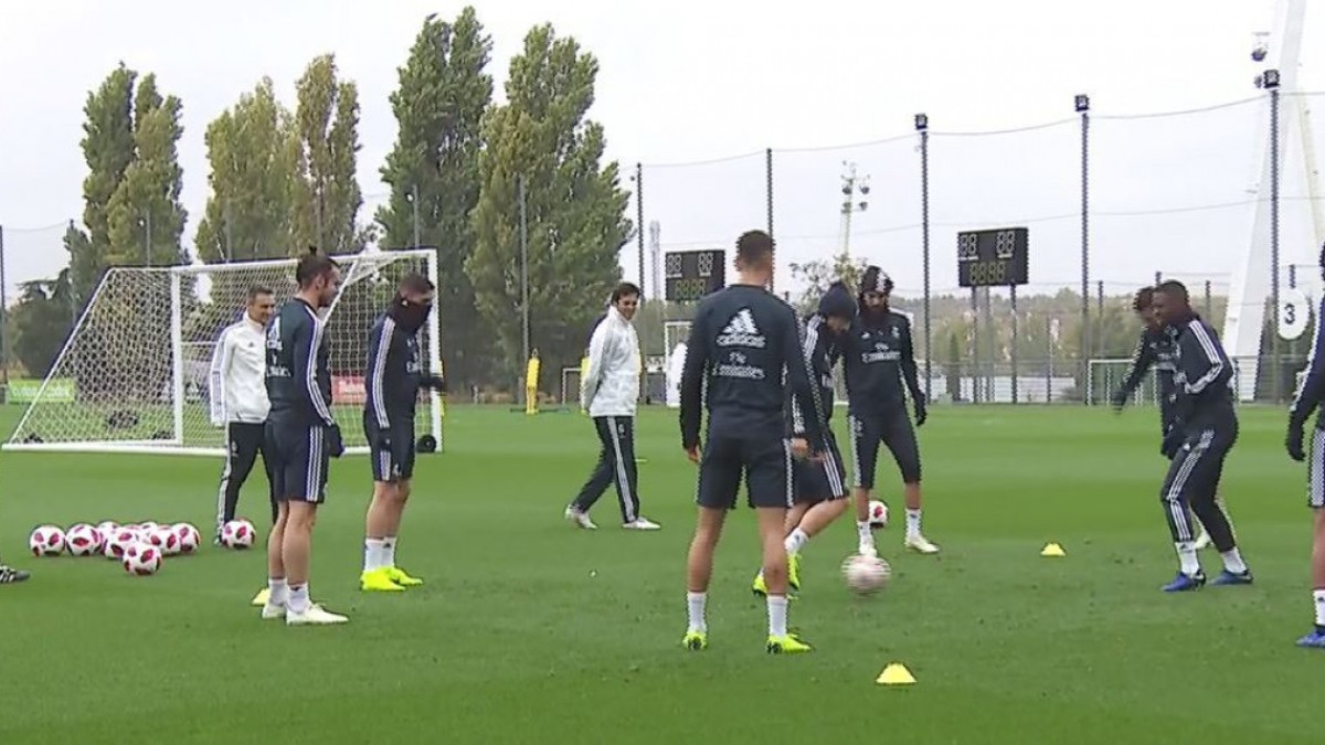 El primer entrenamiento de Solari con el Real Madrid