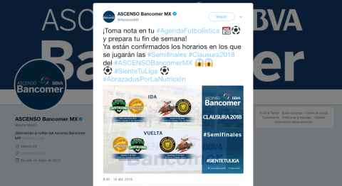 Listas fechas y horarios de semifinales del Ascenso MX