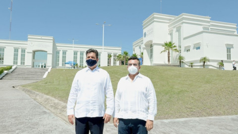 Inaugura gobernador tres salas de audiencia en  Altamira