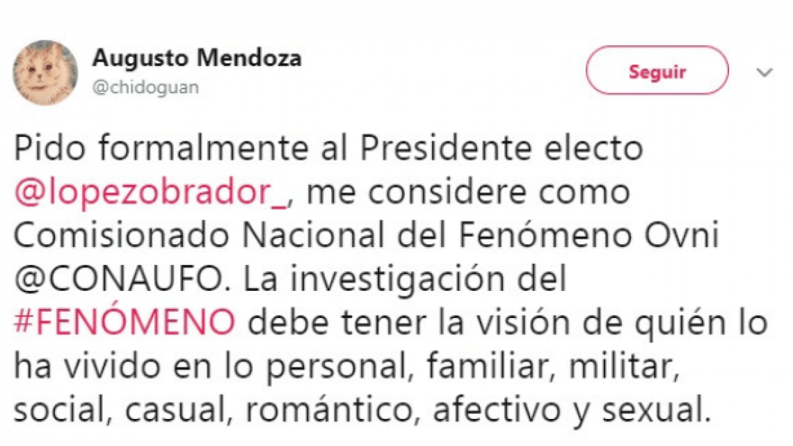 Carmen Campuzano: "#PidoFormalmenteAlPresidenteElecto"