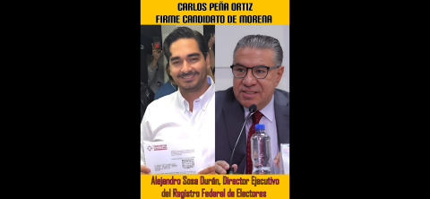 Continúa firme la candidatura de Carlos Peña Ortiz