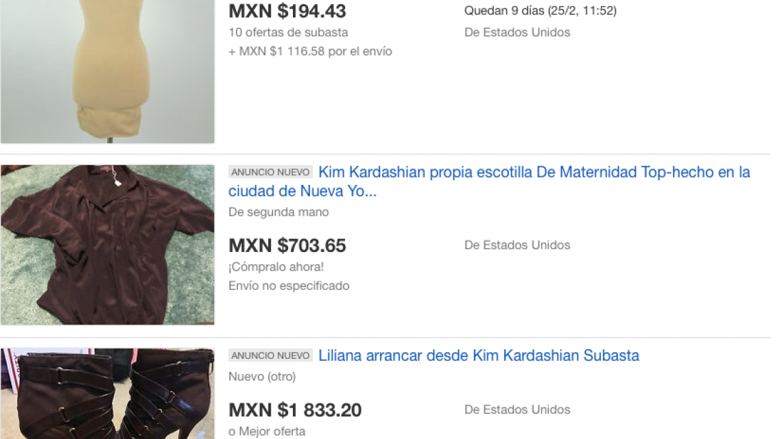 Kim Kardashian subasta ropa para una buena causa