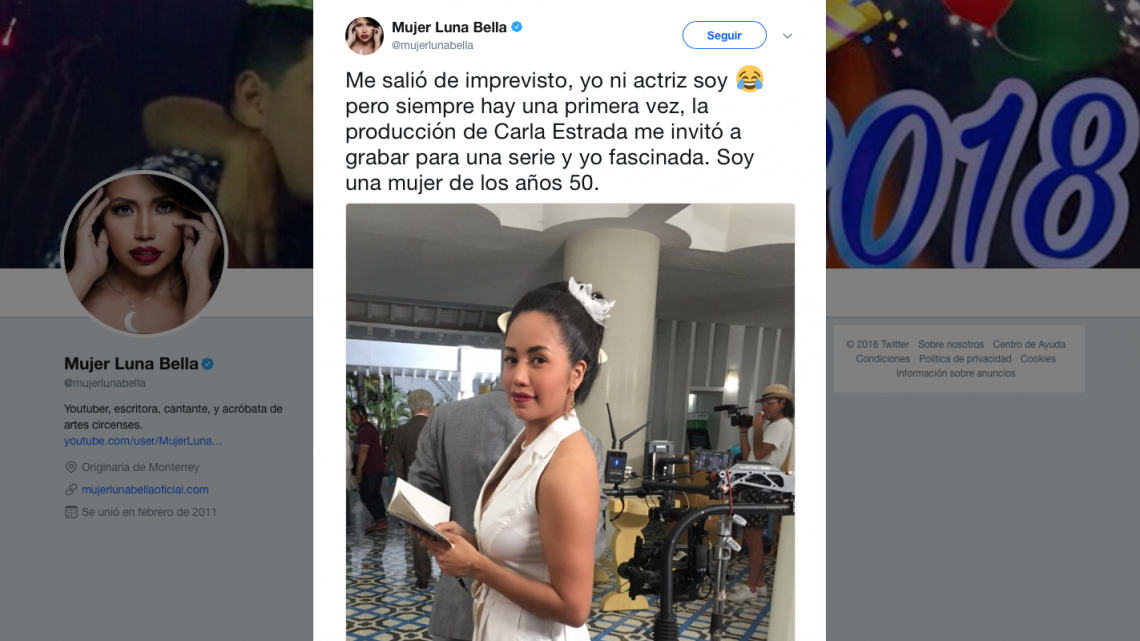 Mujer Luna Bella actuará en serie de Televisa