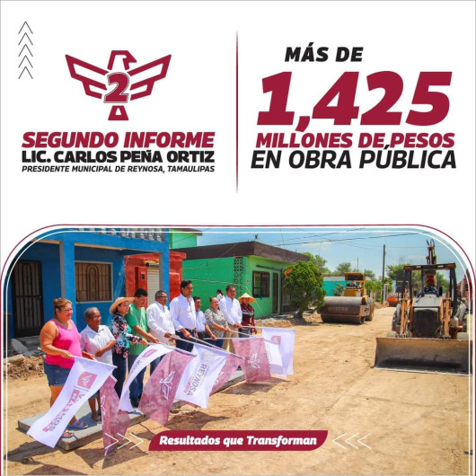 Presentó Carlos Peña Ortiz, millonaria inversión en infraestructura durante segundo año de labores