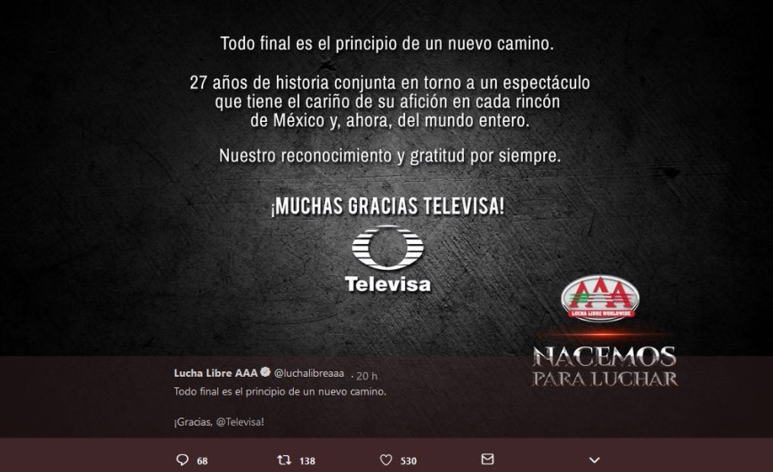TV Azteca también se lleva la lucha libre AAA