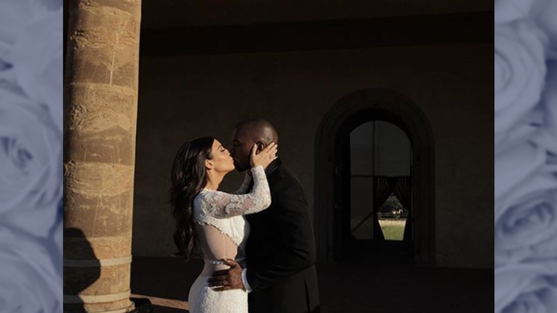 Kim Kardashian publica fotos inéditas de su boda con Kanye West