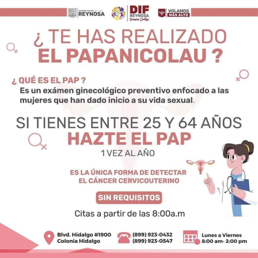 Invita DIF Reynosa a prevenir el cáncer cervicouterino 