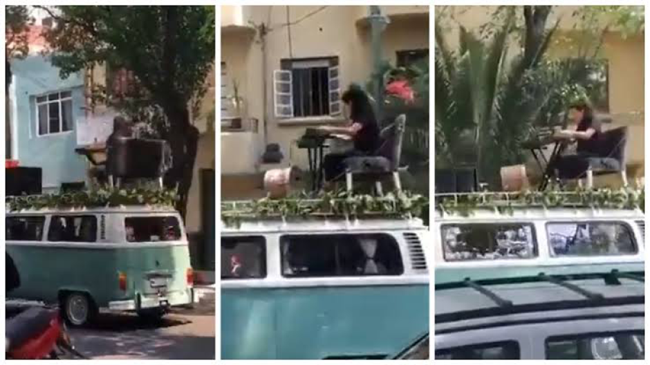 Flor Amargo ofrece conciertos sobre una combi por las calles de la CDMX 