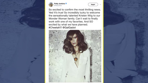 Kristen Wiig será Cheetah en Wonder Woman 2