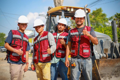 Pavimenta Gobierno de Reynosa calle Alegría con más de 3.8 Millones de Pesos