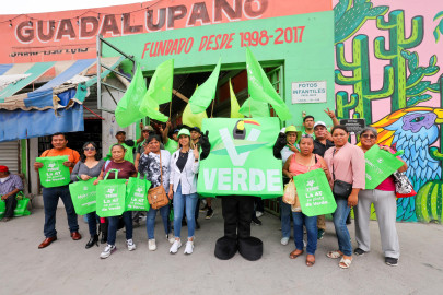 Alcanzó la Ola Verde el Mercado Guadalupano con Maki Ortiz