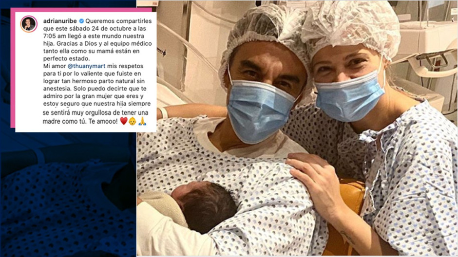 ¡Adrián Uribe y Thuany Martins ya son papás!