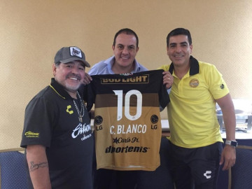Maradona se reúne con Cuauhtémoc Blanco