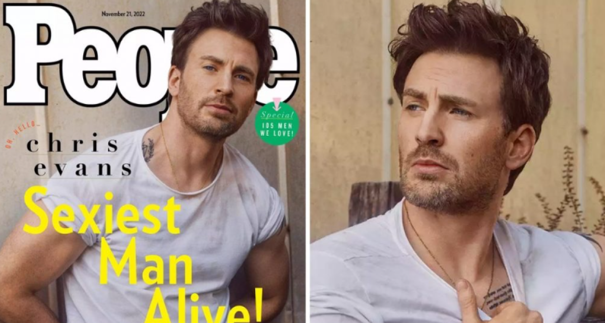 Nombran a Chris Evans el "hombre vivo más sexy" de 2022