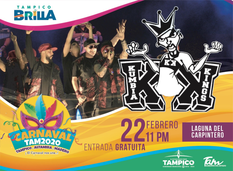 Kumbia Kings Presentes en Tampico en Carnaval Tam 2020