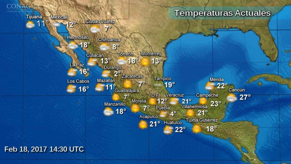  Prevén tormentas fuertes en gran parte del país