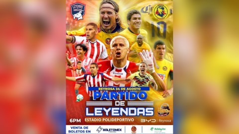 ¡Vuelve la magia del fútbol! Clásico de Leyendas América vs Chivas llega a Reynosa