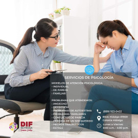 Beneficia DIF Reynosa a familias con servicios de psicología 