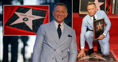 Daniel Craig recibe su estrella en el Paseo de la Fama