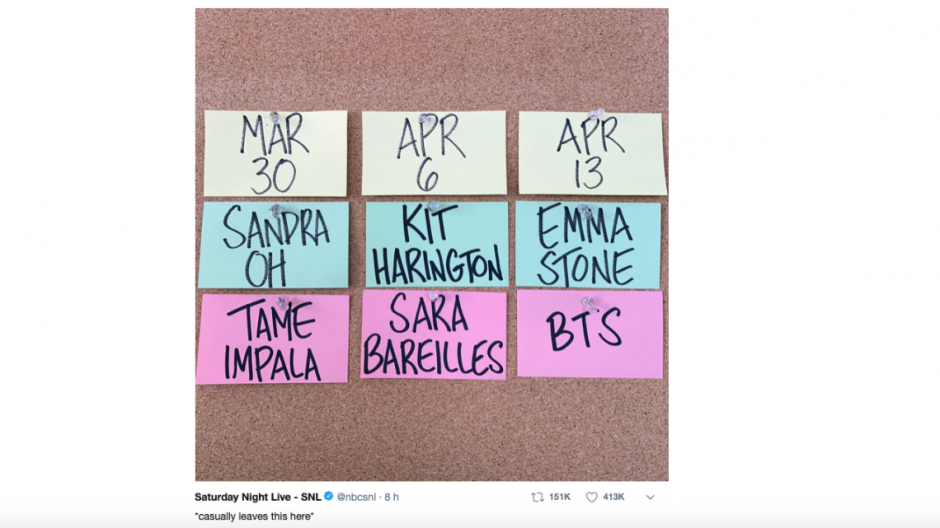 BTS se presentará en Saturday Night Live